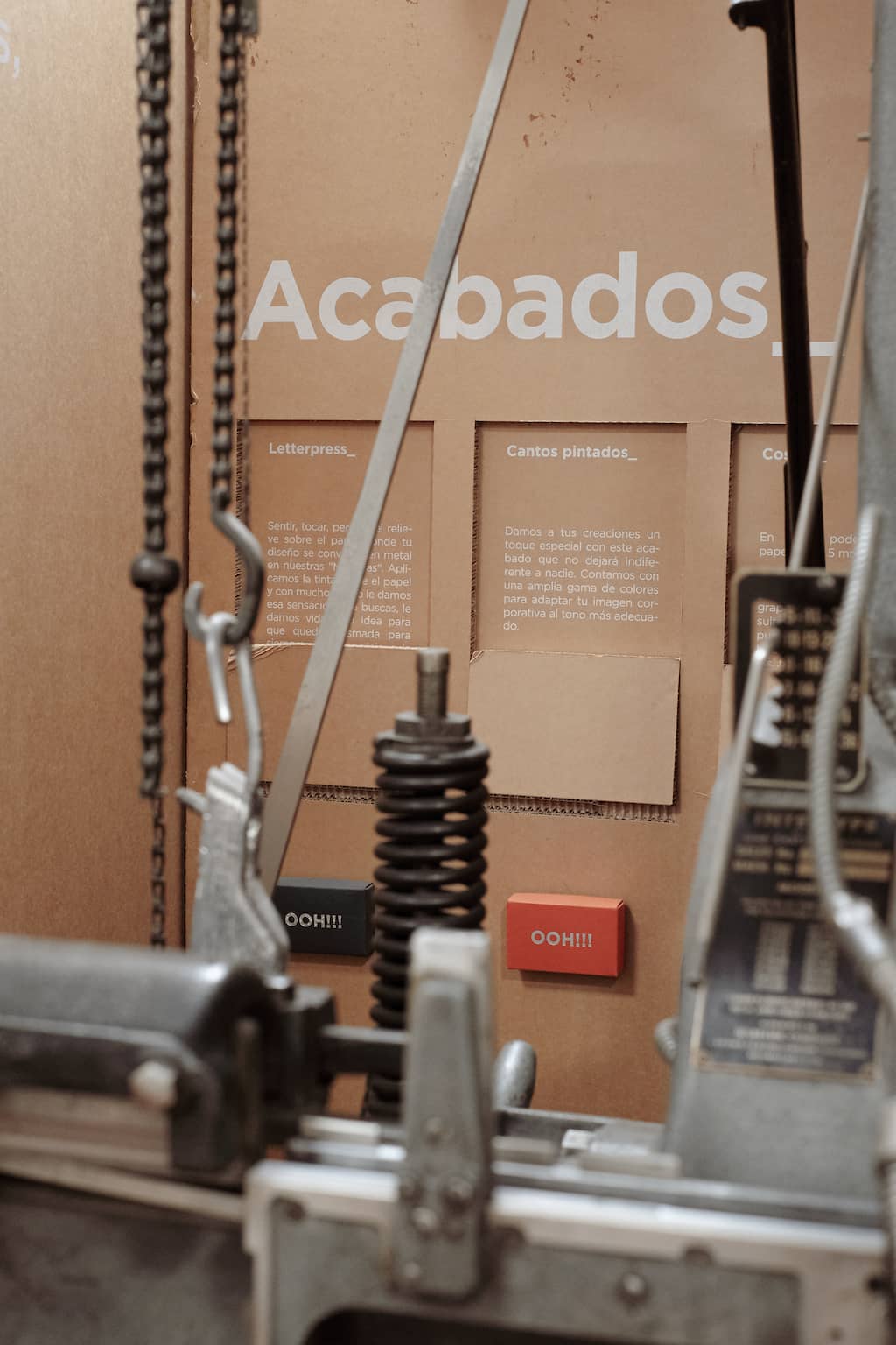 los acabados de impresión